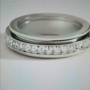 Mint & Lily Crystal Statement Spinning Fidget Ring